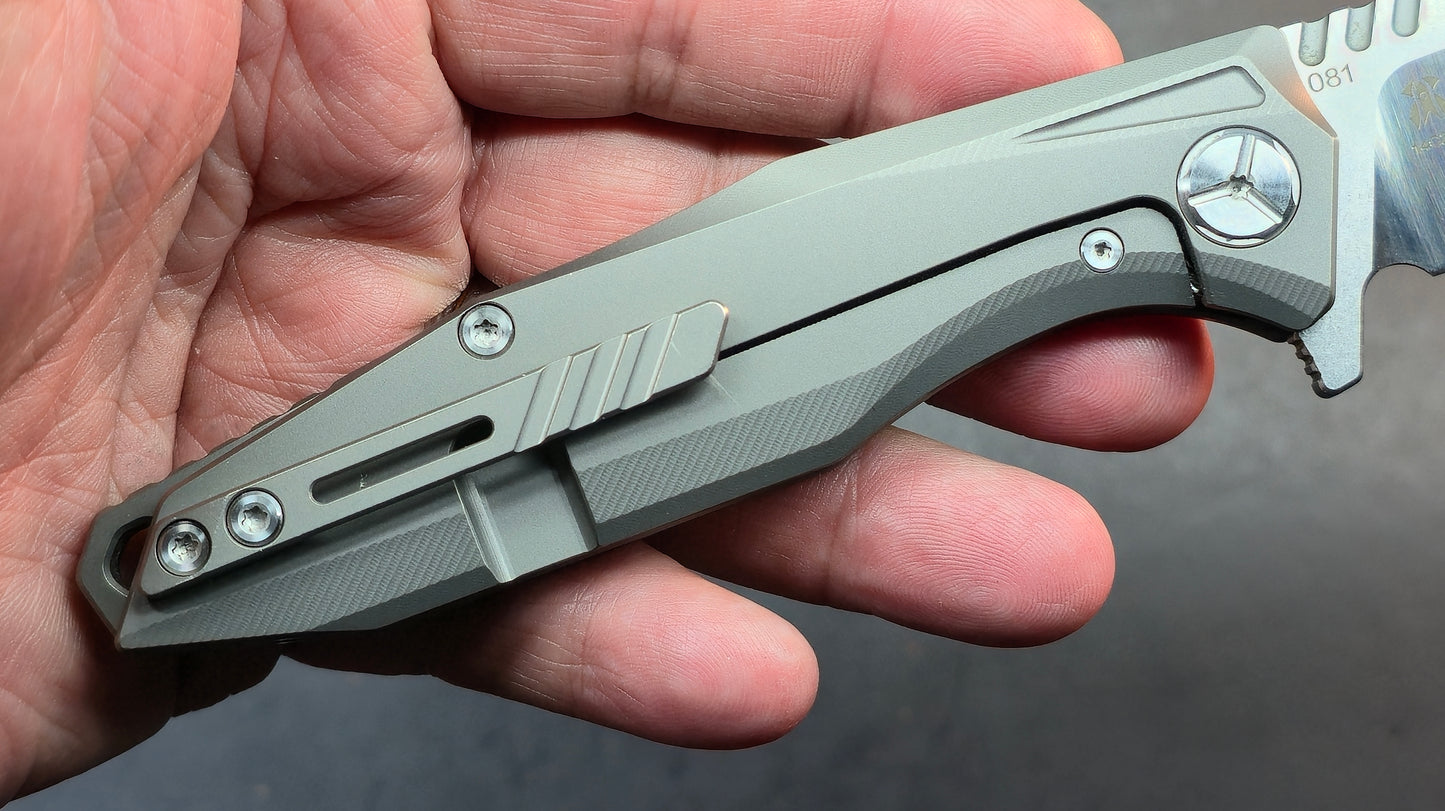 TWOSUN TS292 TITANIUM HANDLE 14C28N Blade