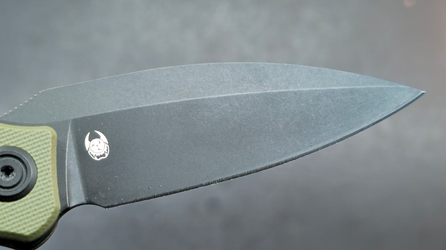 Kubey KU333C Leaf G10 AUS-10 Spear Point