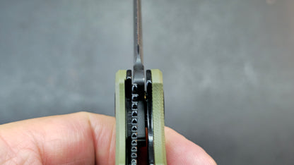Kubey KU333C Leaf G10 AUS-10 Spear Point