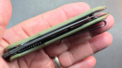 Kubey KU333C Leaf G10 AUS-10 Spear Point