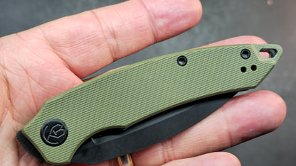 Kubey KU333C Leaf G10 AUS-10 Spear Point