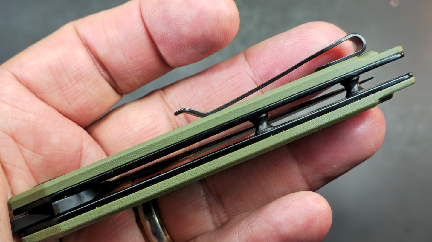 Kubey KU333C Leaf G10 AUS-10 Spear Point