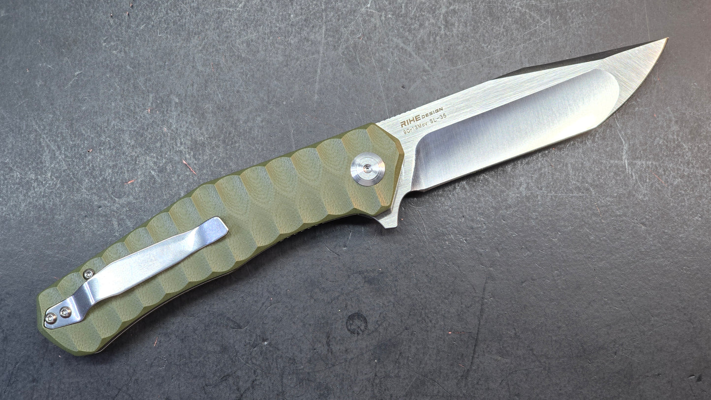 Sixleaf SL-35 Folding Knife G10 Handle 9Cr13MoV