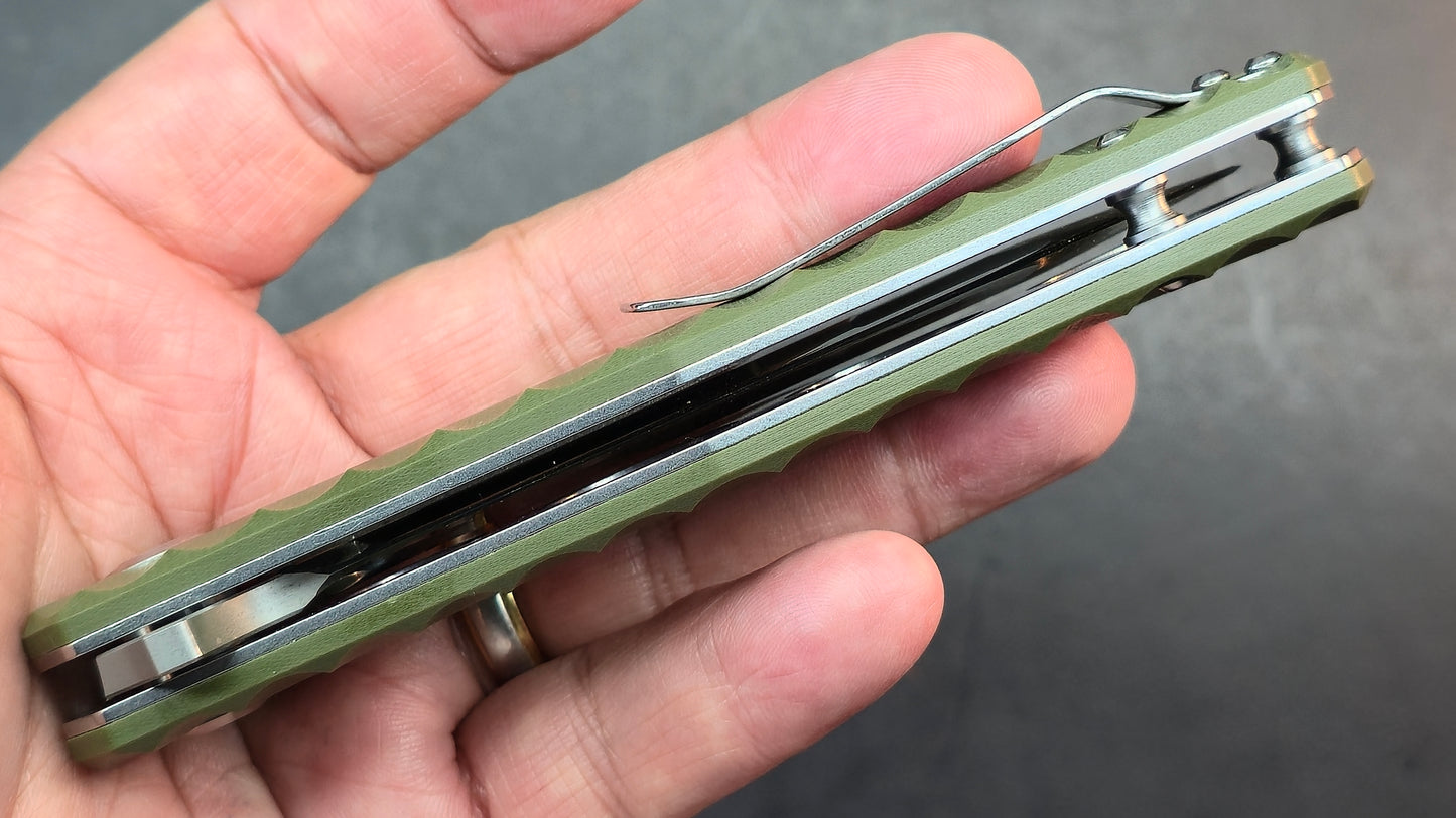 Sixleaf SL-35 Folding Knife G10 Handle 9Cr13MoV