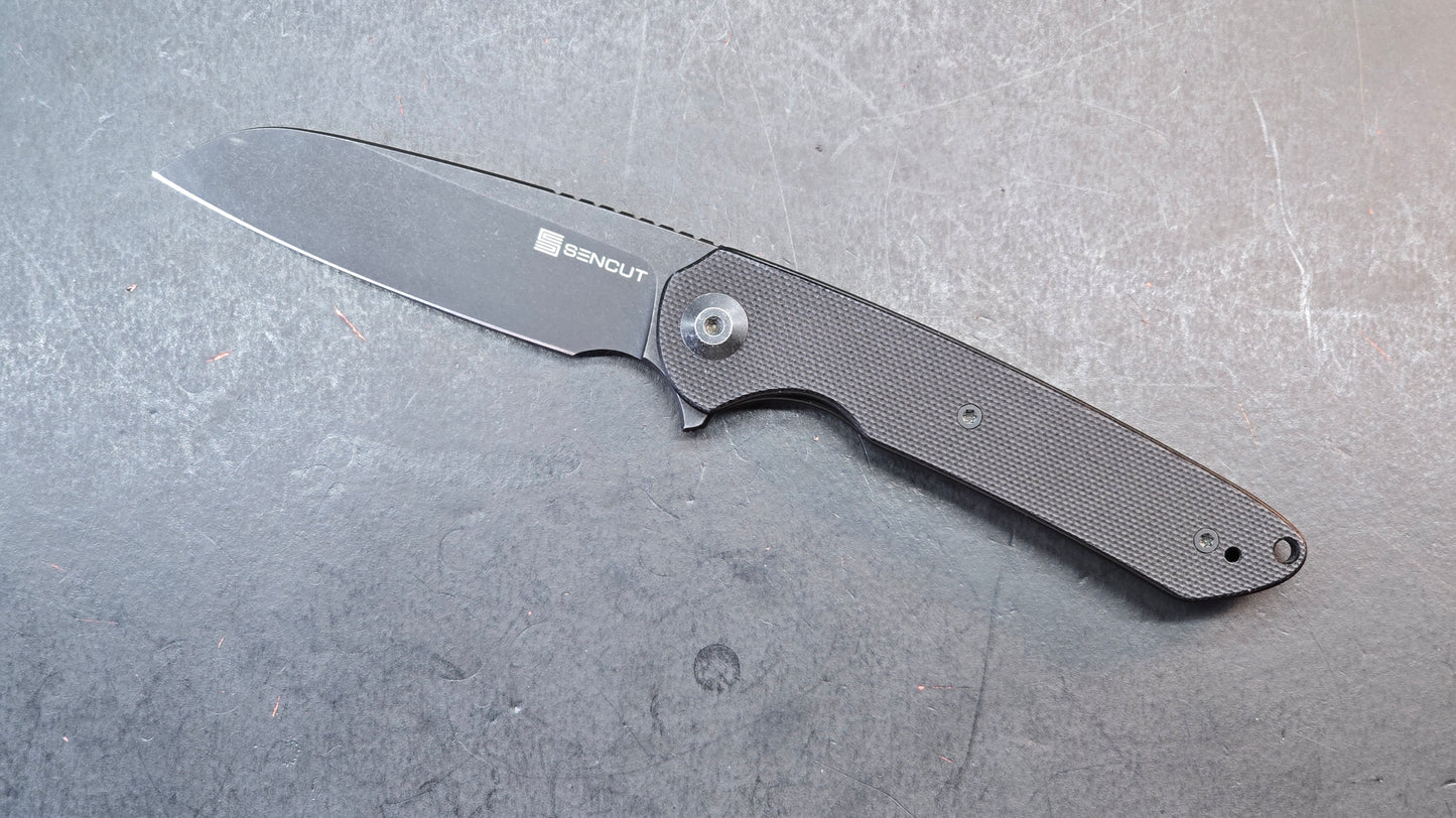 Sencut Kyril Folding Knife Black G10 Handle 9Cr18MoV