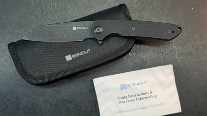 Sencut Kyril Folding Knife Black G10 Handle 9Cr18MoV