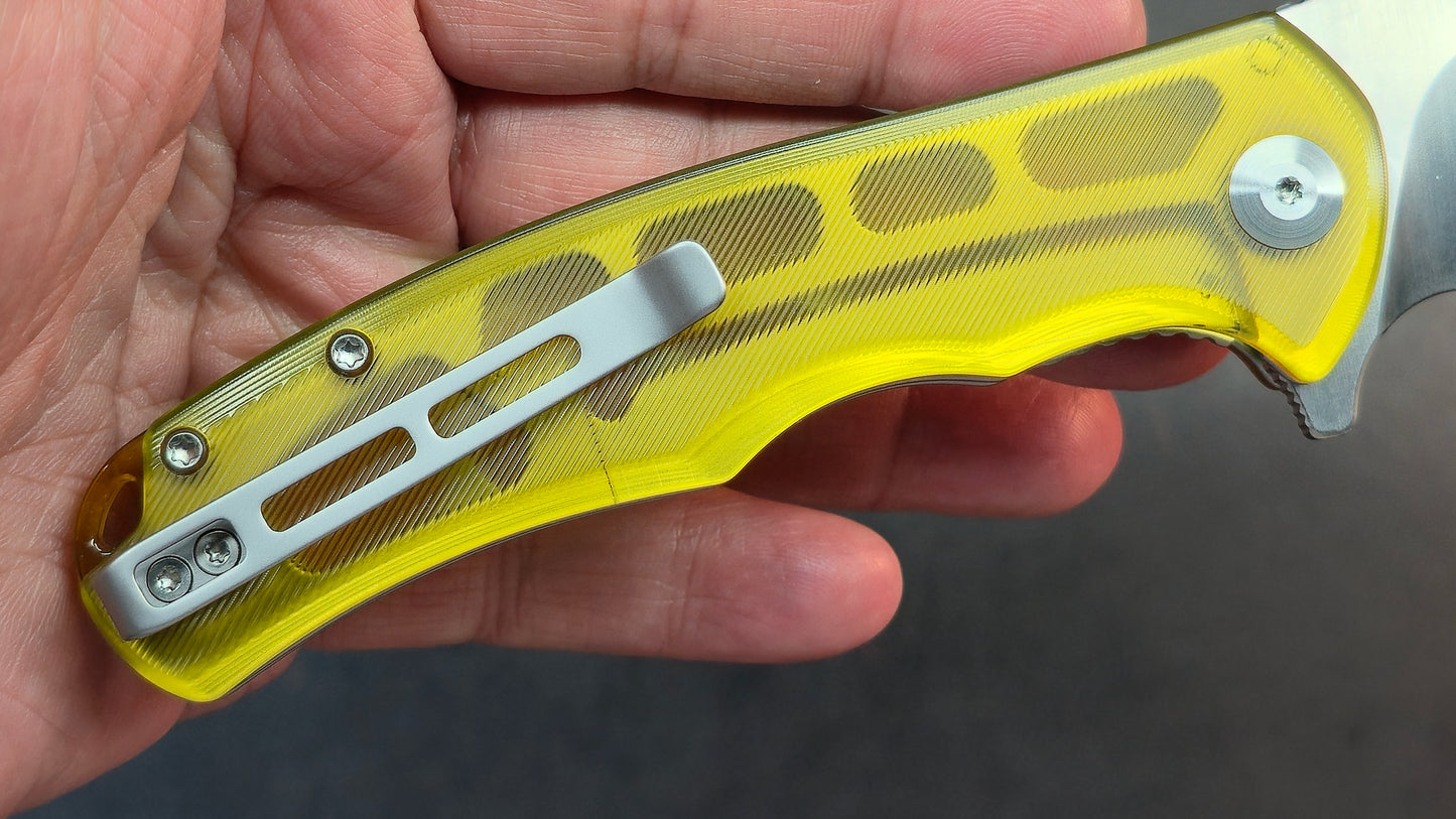 Civivi Praxis Folding Knife Polished Ultem Folding Knife 9Cr18MoV