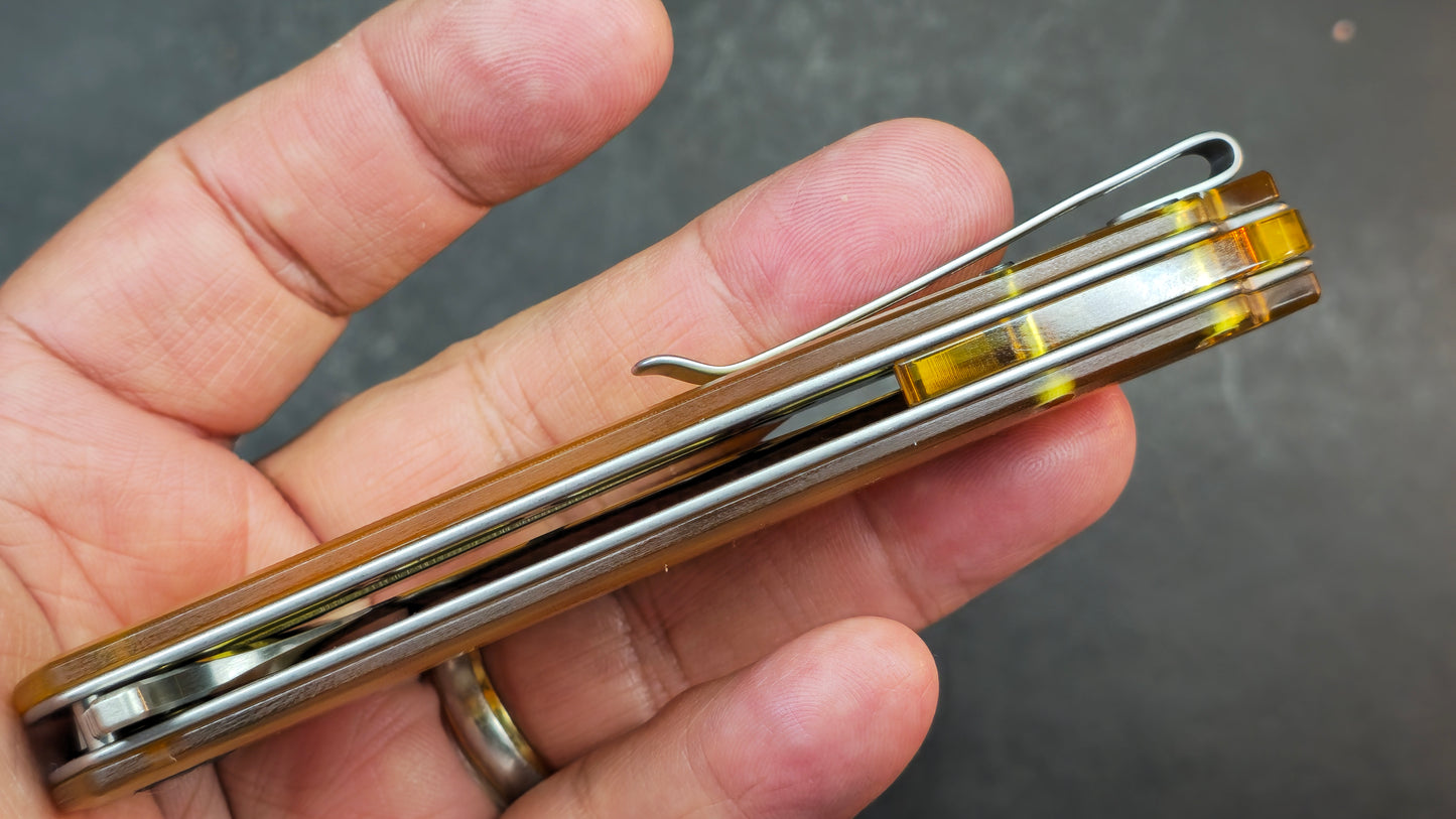 Civivi Praxis Folding Knife Polished Ultem Folding Knife 9Cr18MoV