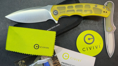 Civivi Praxis Folding Knife Polished Ultem Folding Knife 9Cr18MoV (DISCOUNT IN CART)