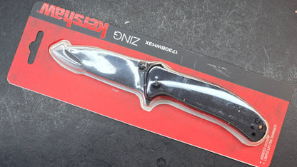 Kershaw Zing Assisted Opening Liner Lock Knife Black G-10 8CR13MOV