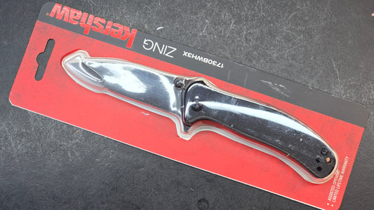 Kershaw Zing Assisted Opening Liner Lock Knife Black G-10 8CR13MOV