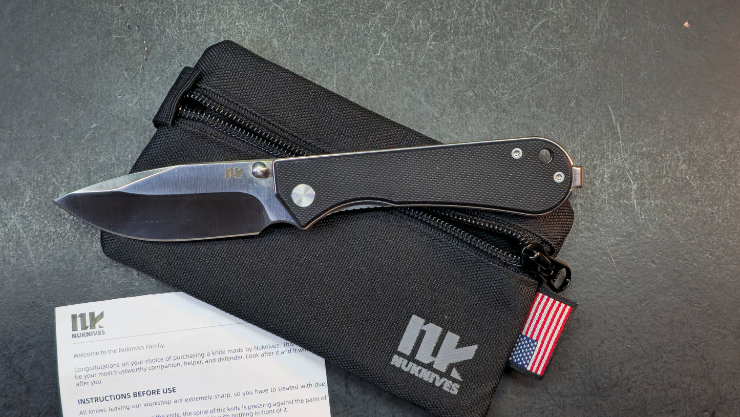 NUKNIVES Kumpanter Jade/Black G10 D2