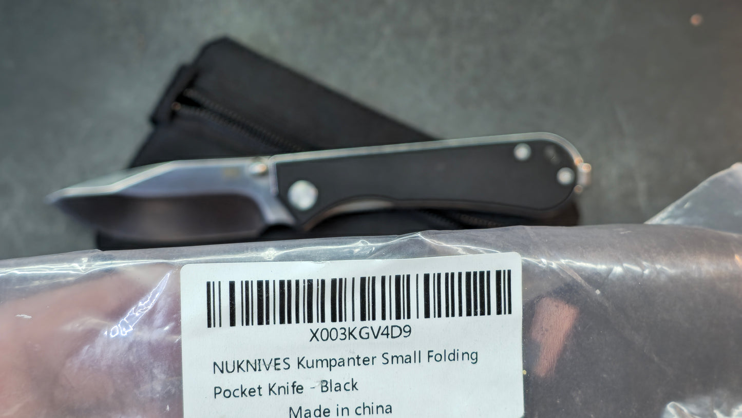 NUKNIVES Kumpanter Jade/Black G10 D2