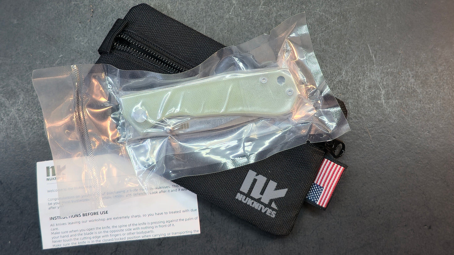 NUKNIVES Kumpanter Jade/Black G10 D2