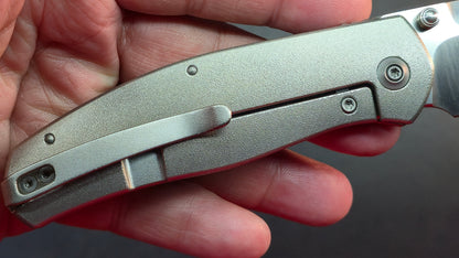 WEKNIFE Esprit Thumb Stud & Front Flipper Knife Titanium Handle (3.25" CPM 20CV Blade)