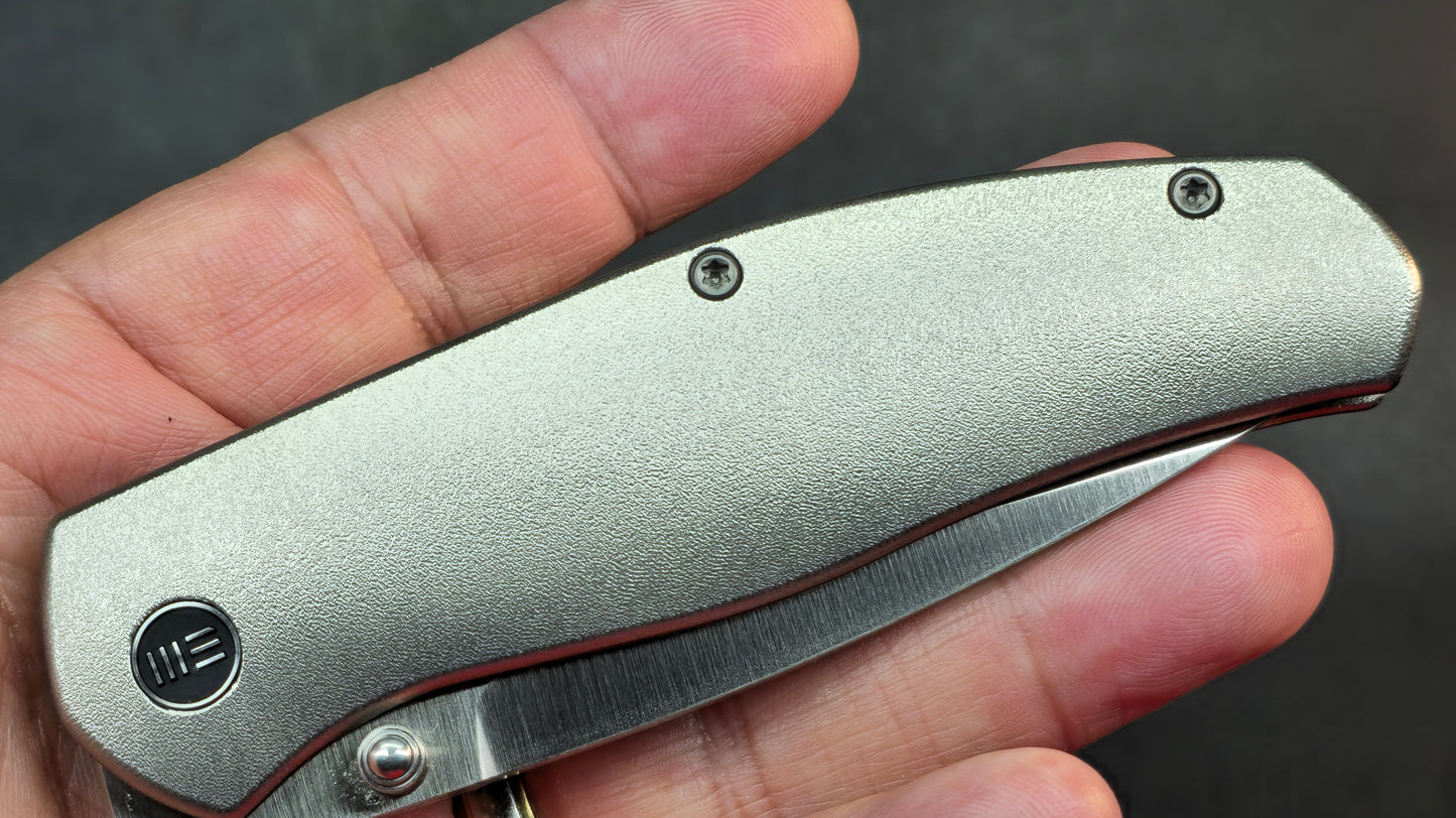 WEKNIFE Esprit Thumb Stud & Front Flipper Knife Titanium Handle (3.25" CPM 20CV Blade)
