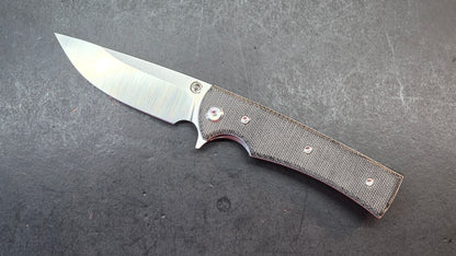 Chaves Blue Label Liberation Street Folding Knife Black Micarta Handle Elmax