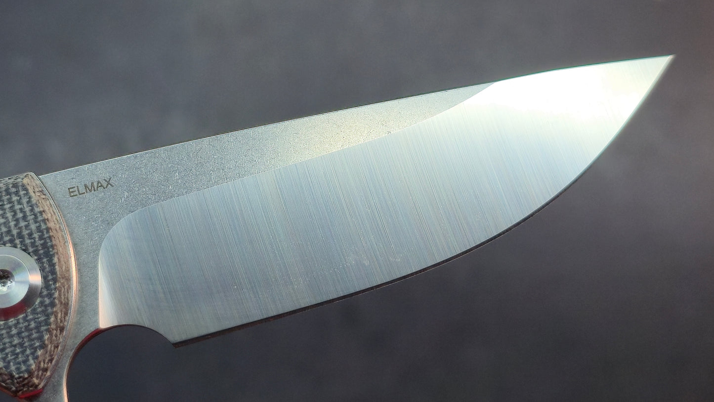 Chaves Blue Label Liberation Street Folding Knife Black Micarta Handle Elmax