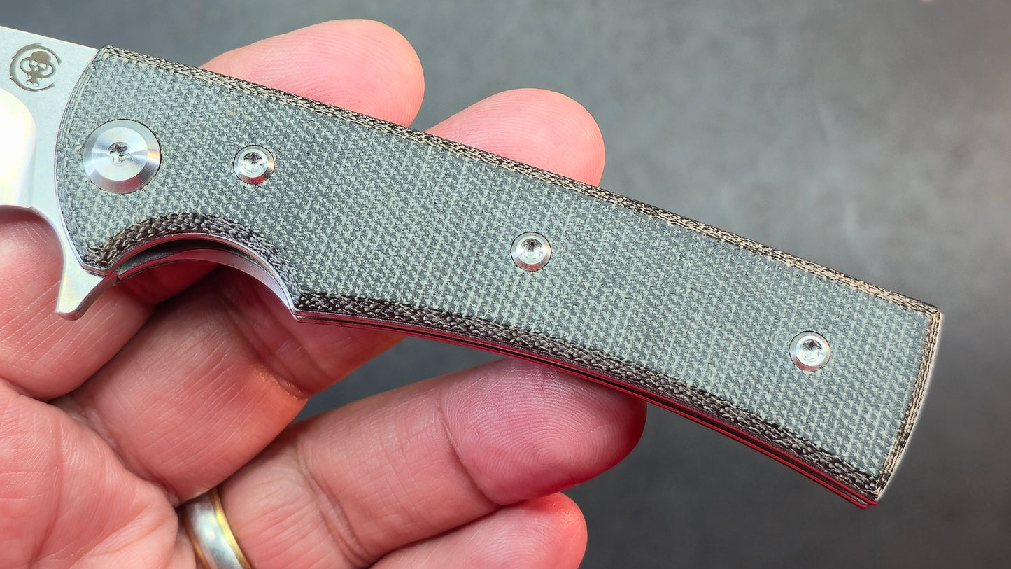 Chaves Blue Label Liberation Street Folding Knife Black Micarta Handle Elmax