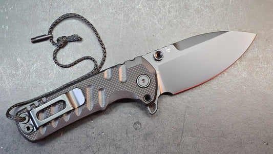 CJRB Tundra Folding Knife Black G10 Handle D2