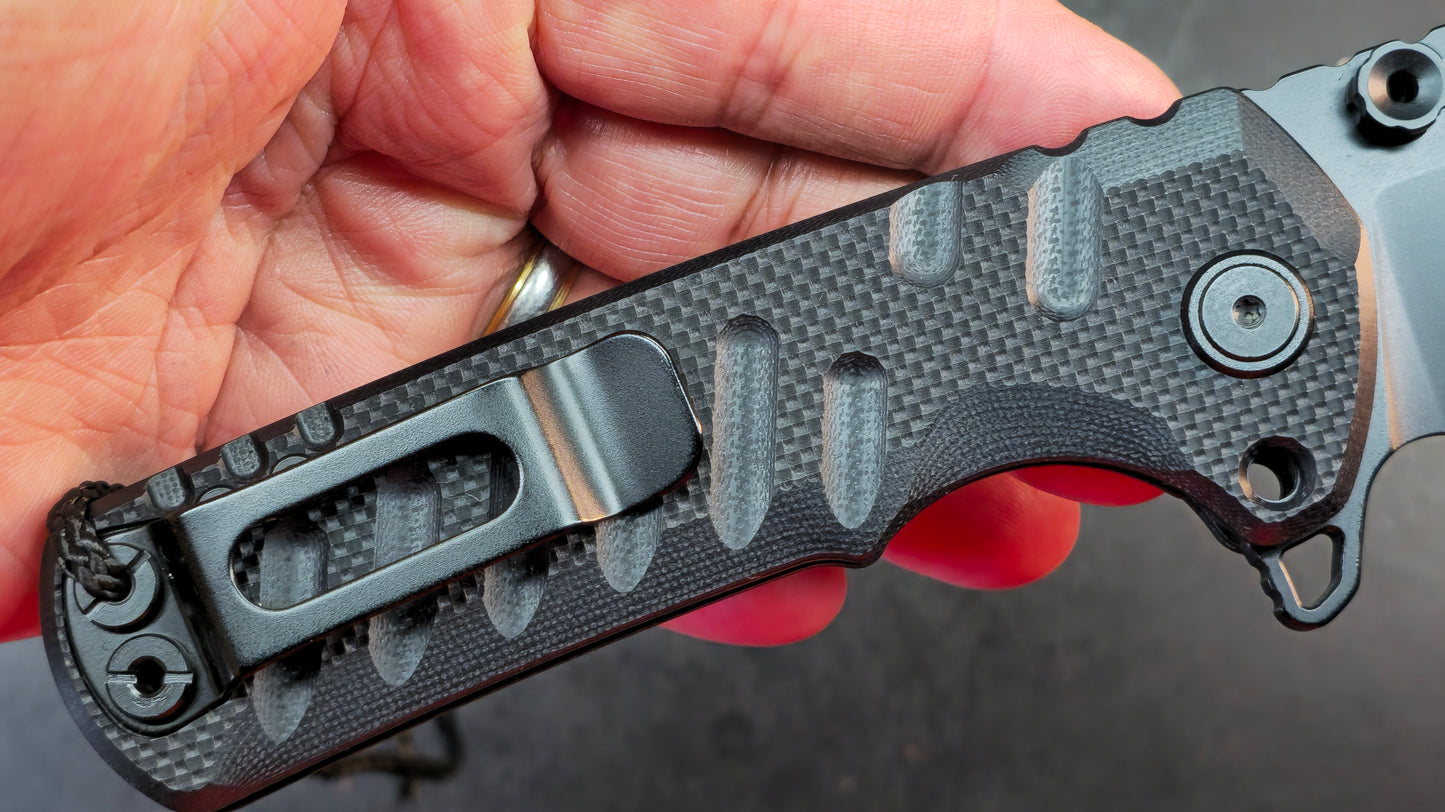 CJRB Tundra Folding Knife Black G10 Handle D2