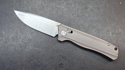 CMB Braveman Folding Knife Sandblast Titanium Handle S35VN