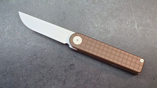 Maxace Nebula Folding Knife Titanium/Cerakote Handle Magnacut