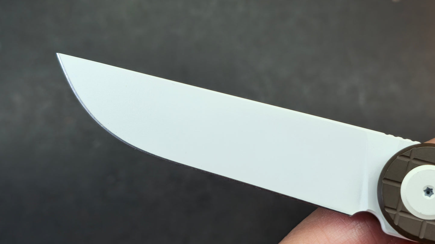 Maxace Nebula Folding Knife Titanium/Cerakote Handle Magnacut