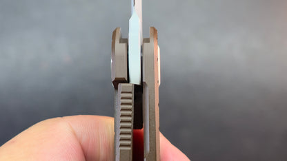 Maxace Nebula Folding Knife Titanium/Cerakote Handle Magnacut