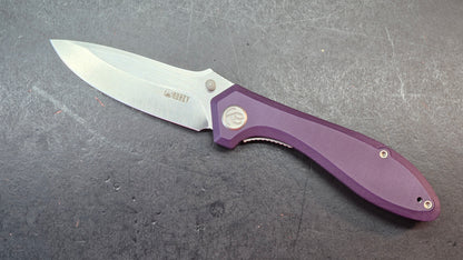 Kubey Ruckus KB314T Purple G10 Handle 2.8" Bead Blasted CPM 20CV