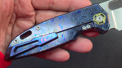 Twosun TS450 Titanium/Zircuti Zirconium Handle M390