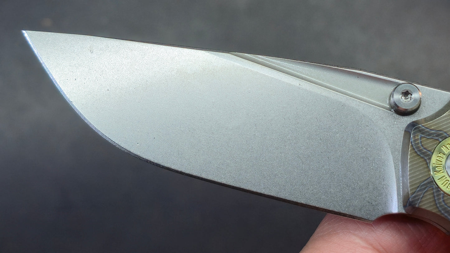 TwoSun TS588 Button Lock Fire/Gray Titanium Handle K110