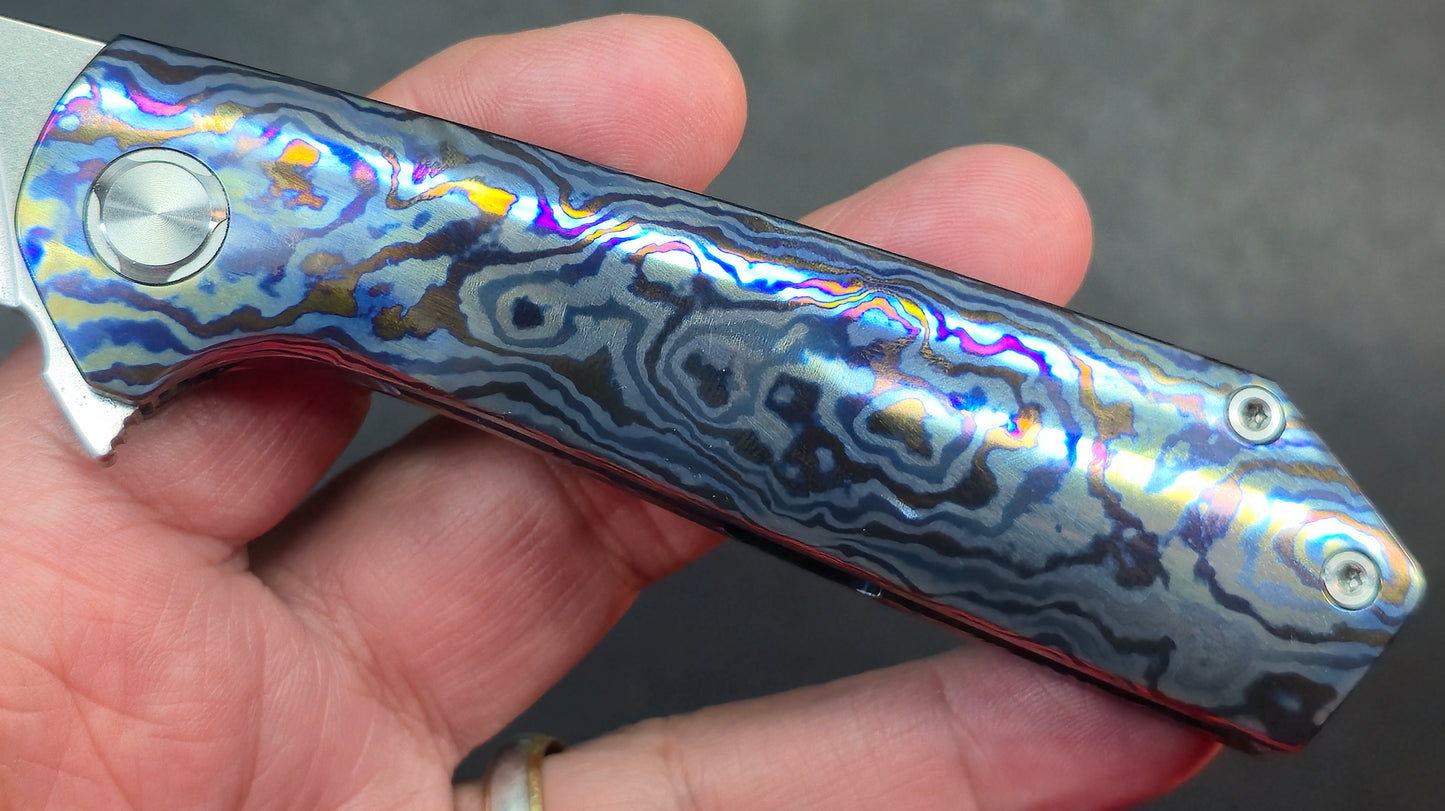 TwoSun TS223 Timascus Handle M390