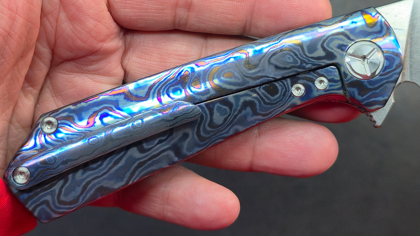 TwoSun TS223 Timascus Handle M390