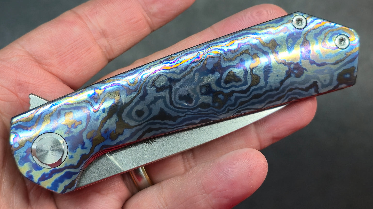 TwoSun TS223 Timascus Handle M390