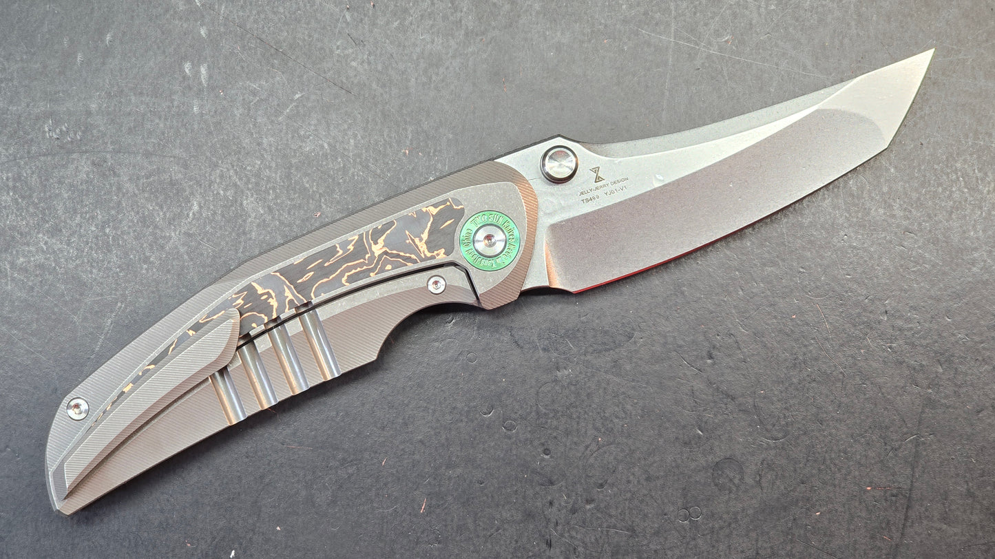 TwoSun TS499 Gray/Black Titanium/Carbon Fiber Handle YJ01-V1