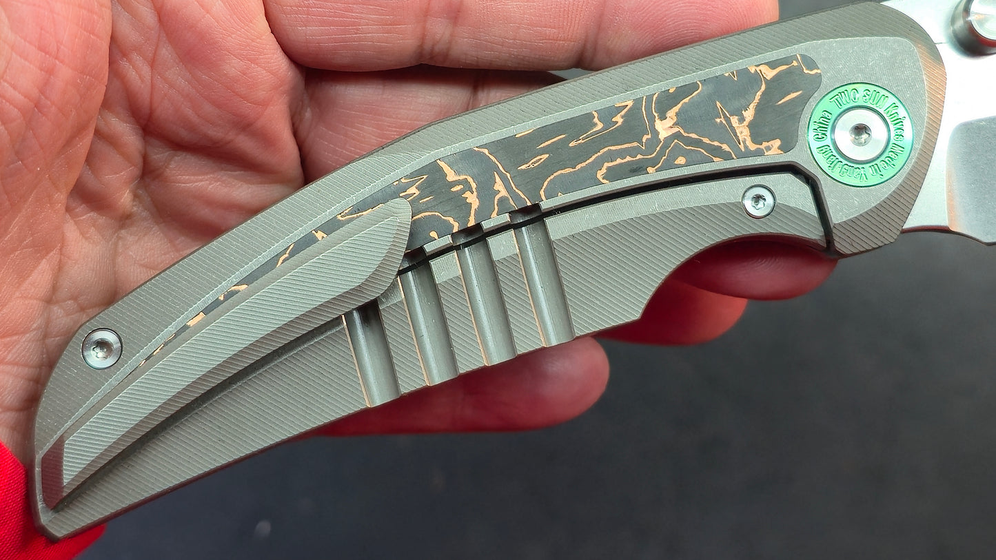 TwoSun TS499 Gray/Black Titanium/Carbon Fiber Handle YJ01-V1