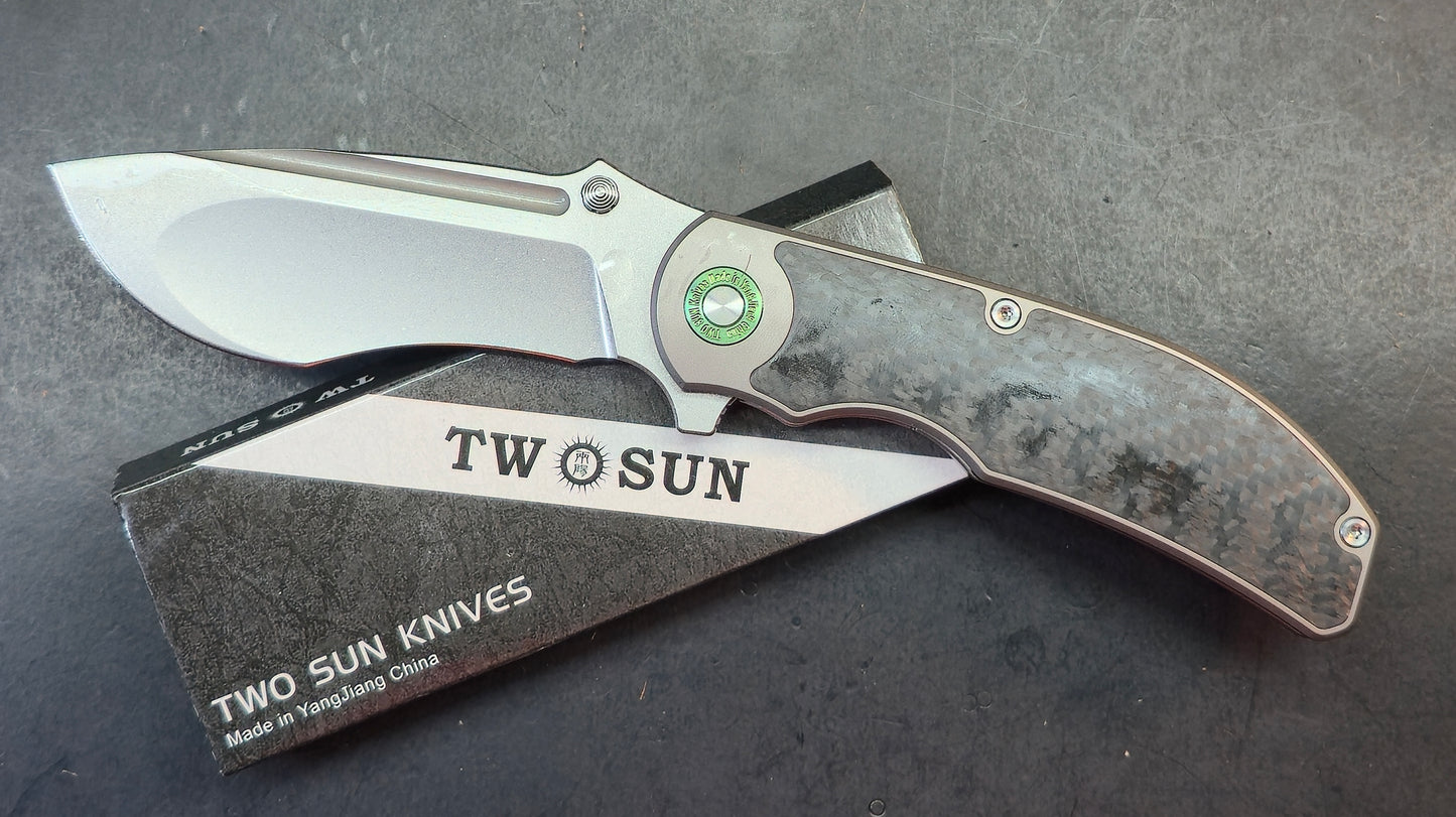 TWO SUN TS568 Titanium/Carbon 14C28N Blade