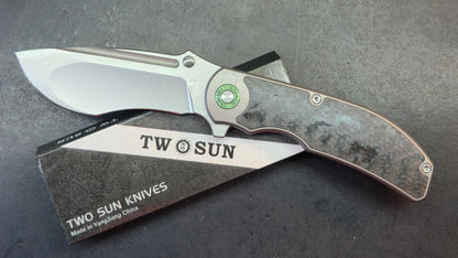 TWOSUN TS568 Titanium/Carbon 14C28N Blade