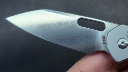 CJRB Pyrite Button Lock Knife Titanium S90V