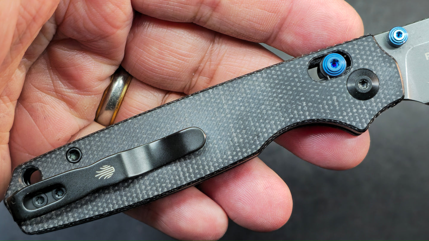 Kizer Pokiman CD Folding Knife Black Micarta Handle AEB-L