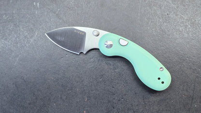 Kizer Microbe Folding Knife Green G10 Handle 14C28N