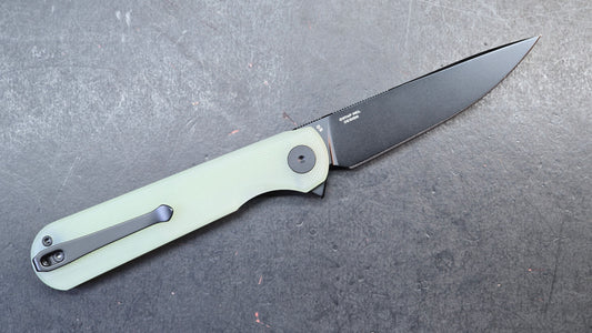 Bestechman Flick Folding Knife Jade G10 Handle D2