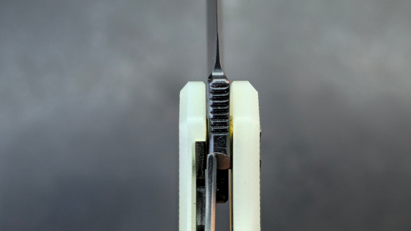 Bestechman Flick Folding Knife Jade G10 Handle D2