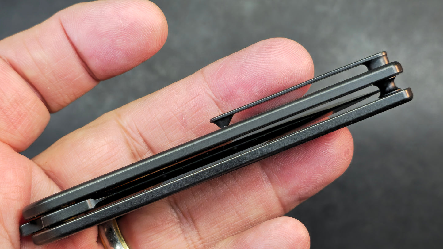 BESTECH INK BT2502D Black Titanium Handle 3.13'' MagnaCut Blade