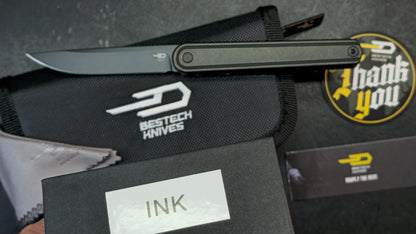 BESTECH INK BT2502D Black Titanium Handle 3.13'' MagnaCut Blade