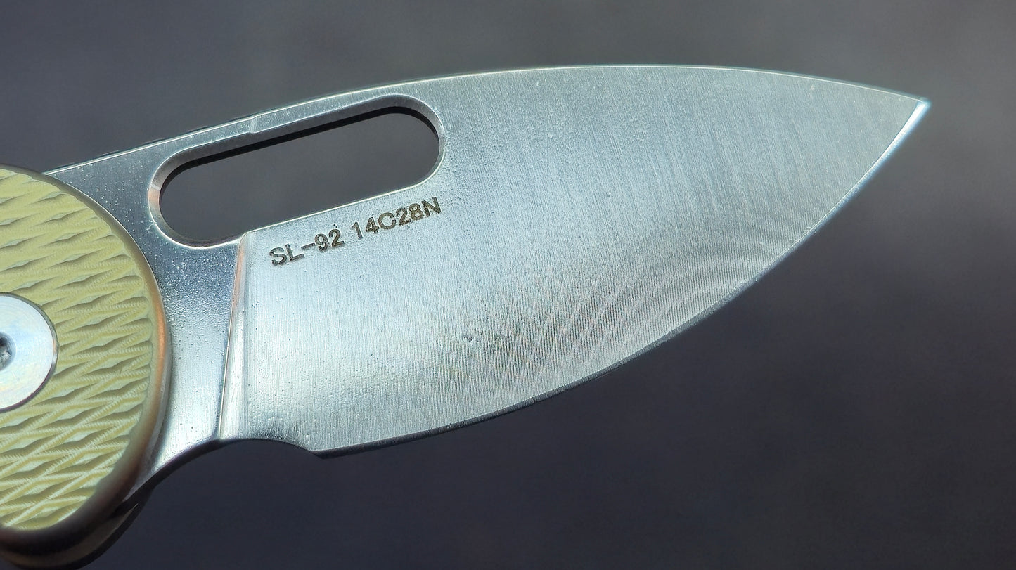 SixLeaf SL-92 Button Lock Purple/Yellow/Black Titanium 14C28N