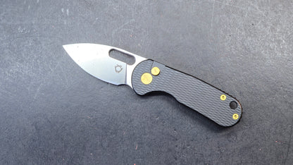 SixLeaf SL-92 Mini Micro Button Lock Purple/Gold/Black Titanium 14C28N (SALE price in cart)