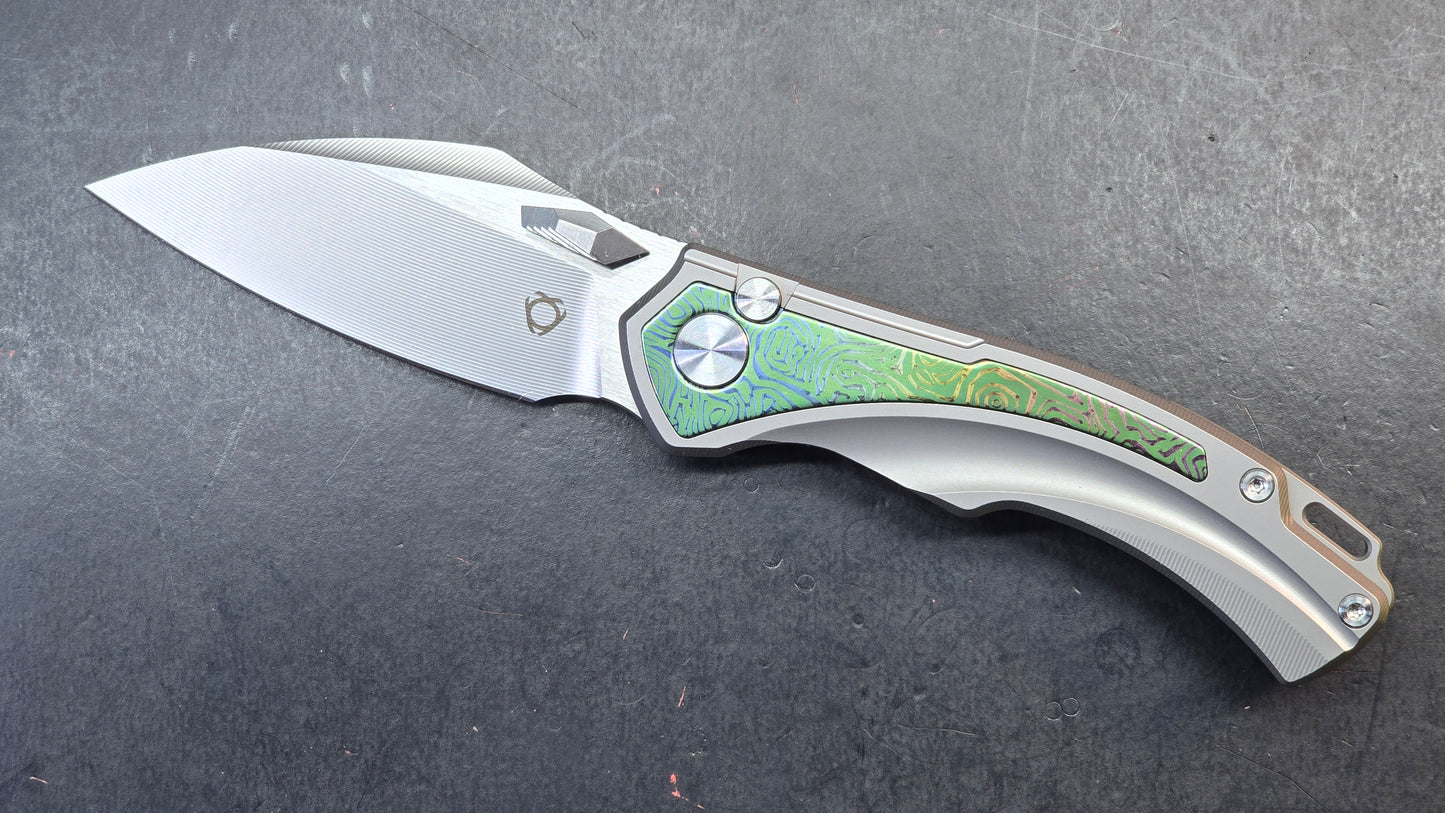 SixLeaf SL-80 Yellow Titanium Handle 14C28N