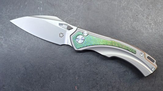 SixLeaf SL-80 Yellow Titanium Handle 14C28N